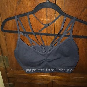 Betsey Johnson Strappy Sport-Bra